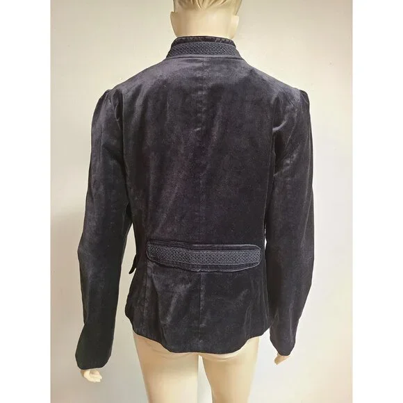 Velvet Military Jacket - Picture 5 of 9